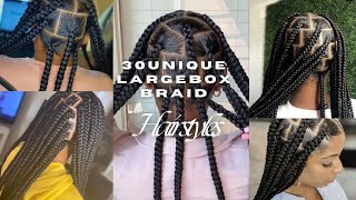 30 Unique Large Box Braids Hairstyles boxbraidsbraids knotlessbraids hairstyles [upl. by Jami]