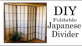 DIY Foldable Divider  Japanese Divider  How to make your own Zoom Background [upl. by Moe]