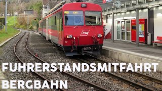 Führerstandsmitfahrt Bergbahn Altstätten – Gais │Führerstandsmitfahrt │Train Drivers View [upl. by Duffy]