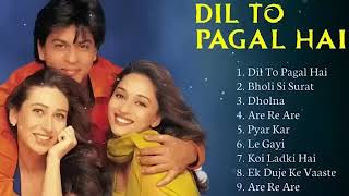 Dil To Pagal Hai Movie All Songs Audio Jukebox Shahrukh Khan amp Madhuri DixitKarishma [upl. by Thorny]