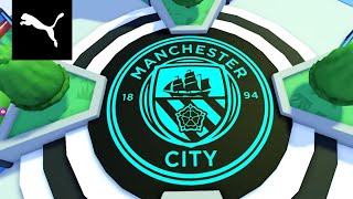 PUMA and Manchester City Host Their First Kit Launch on Roblox to Unveil The New 202223 Third Kit [upl. by Nuahc]