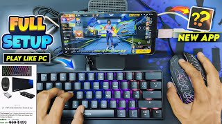 2024 😱 Keyboard and mouse on mobile full setup  mobile me pc jaisa kaise khele  full tutorial [upl. by Marilin]