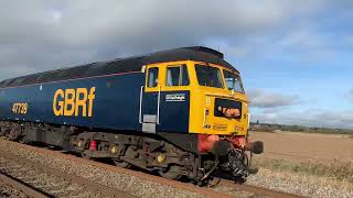 GBRF 47739 Passes Clayfield LIGHT 231024 [upl. by Treacy]