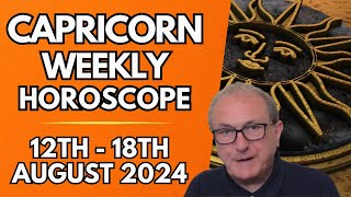 Capricorn Horoscope  Weekly Astrology  12th to 18th August 2024 [upl. by Narton]