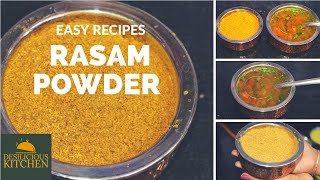 Recipe 59  How To Prepare Rasam Powder  Rasam Powder Recipe  Rasam podi [upl. by Sternlight923]