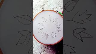 10 Handembrodiary leavesThread connected by cinusfly stitch tutorialYouTube shots amazing leaf [upl. by Aletse709]