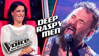 Unexpected RASPY voices  The Voice Best Blind Auditions [upl. by Antonie]