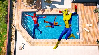 GTA 5 WAter Ragdoll Fails SPIDERMAN’s Epic Funny amp Pool Jumps Euphoria Physics 46 [upl. by Queridas]