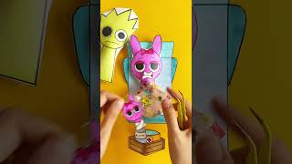 Incredibox Sprunki Rescue Pinki Pregnant Squishy Paper  Squishy Surgery  Ghes Handmade [upl. by Albertson]