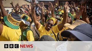 South Africa votes in election 30 years after end of apartheid  BBC News [upl. by Ellednahs]