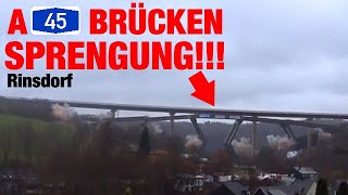 REKORD SPRENGUNG  Autobahnbrücke Rinsdorf Germany  MyFly [upl. by Ifen602]