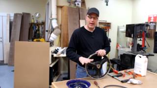 How to Change a Bandsaw Tire [upl. by Eitirahc]