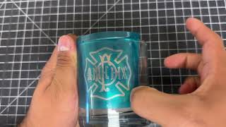 How to Apply AeroEtch Stencil Paper to Glassware  Tips and Tricks [upl. by Ztnaj]