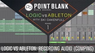 Logic VS Ableton Recording Audio Comping [upl. by Anaiv]