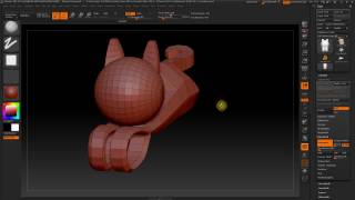 ZBrush how to set the pivot point of an object [upl. by Fidole854]