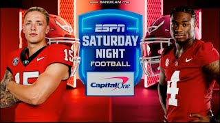 ABC Saturday Night Football intro  2 Georgia  4 Alabama  9282024 [upl. by Teloiv839]