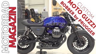 Moto Guzzi Bobber Umbau  Blauer Bomber auf V9Basis von Siegi Prugger [upl. by Renard31]