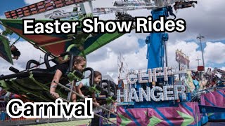 Carnival  Easter Show rides at Sydney Royal Easter Show 2024 [upl. by Lekcim]