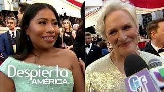 Glenn Close le dedicó unas bellas palabras a Yalitza Aparicio en la alfombra de los premios Oscar [upl. by Akselav]