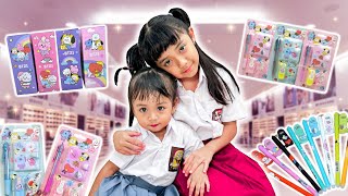 VLOG 1 JAM SAMANTHA BORONG PERALATAN SEKOLAH SERBA BT21 [upl. by O'Reilly]