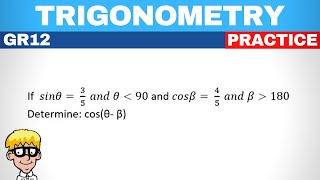 Trigonometry grade 12 Cast diagram [upl. by Rramahs]