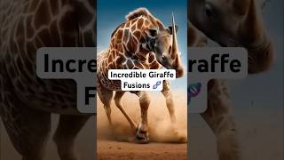 Incredible Giraffe Fusions  Animal Fusions 🧬 animalfusion aigenerated animalhybrids [upl. by Gnourt]