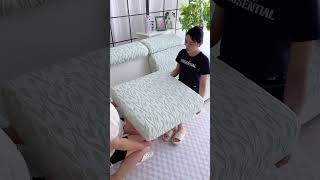 Perfect Fit Transform Your Space with Stretchable Sofa Covers お部屋コーディネート home ソファカバー ソファ [upl. by Analaj643]