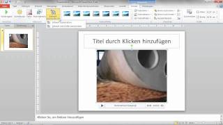 Videomaterial bearbeiten  Erfolgreich präsentieren mit PowerPoint 2010 [upl. by Allerie]