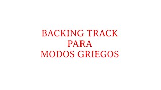 Modos Griegos backing track [upl. by Zenda]