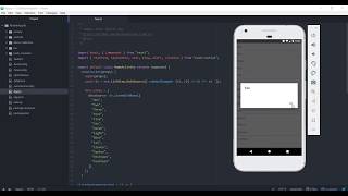 React Native Simple ListView Component Android Example [upl. by Ahsienom]