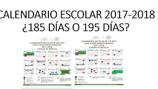 Soy Docente CALENDARIO ESCOLAR 20172018 [upl. by Eicyaj]