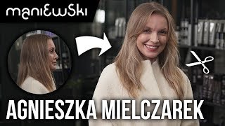 Agnieszka Mielczarek – cienkie długie włosy  metamorfoza włosów MACIEJ MANIEWSKI [upl. by O'Kelly162]