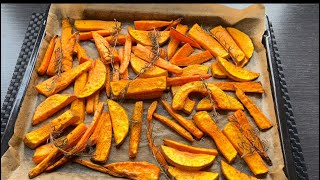 Roasted Pumpkins And Sweet Potatoes  Roasted Vegetables Vegetarian Recipe [upl. by Itsur]