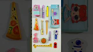 Amazing Fancy Stationery Collection Pencil Box Highlighter Pen Pencil stationery backtoschool [upl. by Aiden305]