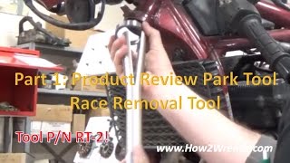 01 How to remove steering stem bearing races with Park Tool RT2 Race Removal Tool [upl. by Vastah274]