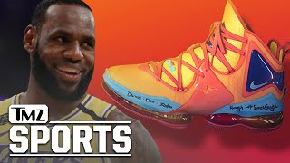 LeBron James Reveals Space JamInspired LeBron 19 Signature Shoe  TMZ Sports [upl. by Marks415]