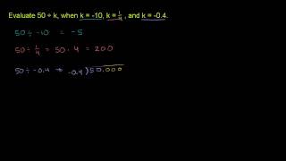 Dividing real numbers with different signs [upl. by Rinum1]