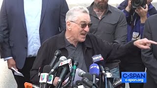 NEW Robert De Niro HECKLED During Unhinged AntiTrump Rant in NYC [upl. by Niwri214]