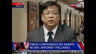 NTVL Press conference ng kampo ni Sen Antonio Trillanes [upl. by Loux]