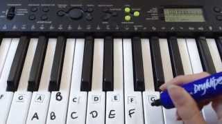 How To Label Keys On A PianoKeyboard [upl. by Midas]