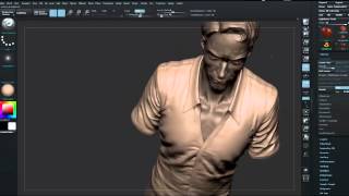 ZBrush tutorial Cloth sculpting Part 5 [upl. by Zampino]