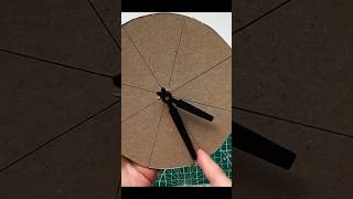 DIY Cardboard clock  Сardboard idea  Home decor [upl. by Cahn477]