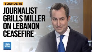 Journalist Grills Miller on Lebanon Ceasefire  Dawn News English [upl. by Foskett]