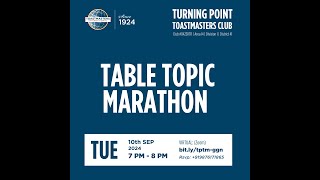 TT Marathon I Turning Point Toastmasters [upl. by Lelia]