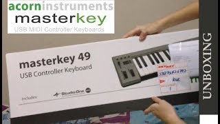 UNBOXING Acorn Instruments Masterkey 49  Demotesting [upl. by Fretwell]