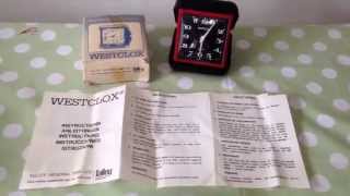 Westclox Travel Clock Instructions How To Wind Up  Set Time amp Silence Alarm Etc [upl. by Aleihs667]