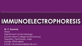 Immunoelectrophoresis [upl. by Agosto976]