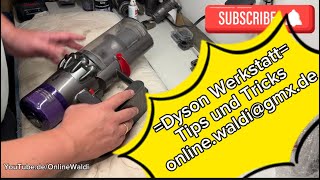 Dyson Werkstatt Saugbehälter öffnen oder abnehmen Dyson V10 V11 [upl. by Sirapal]