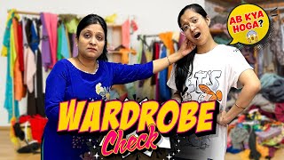 Wardrobe Check 🚪  Surprise Wardrobe Check by Mummy 😮  Funny Video 😄  Cute Sisters [upl. by Diandre845]