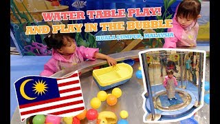 Water Table Play and Kids in Bubble  Kidz B Sunway Velocity Kuala Lumpur [upl. by Irmo83]